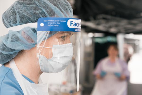 a doctor in full PPE