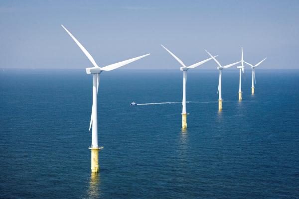 Windfarm in the sea
