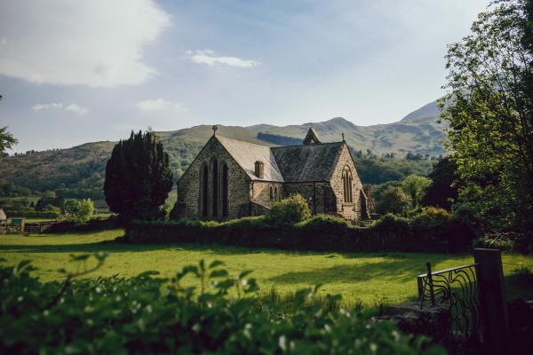 Chapel in a field