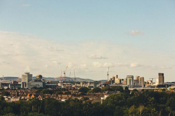 High rise building landscape