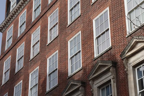 a large building of apartments